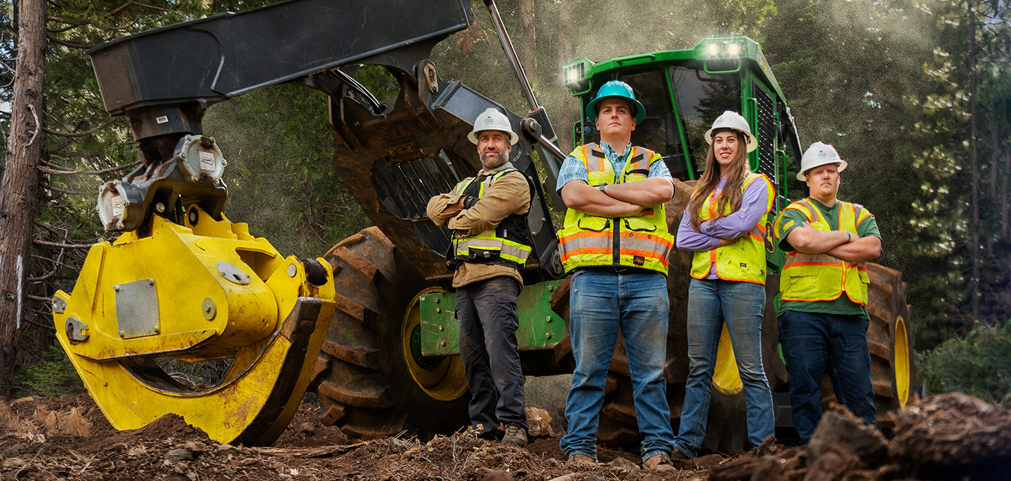 Shasta College Heavy Equipment Logging Operations Students in the Field