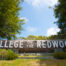 College of the Redwoods sign